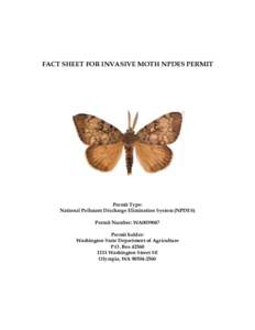 FACT SHEET FOR GYPSY MOTH CONTROL GENERAL NPDES PERMIT