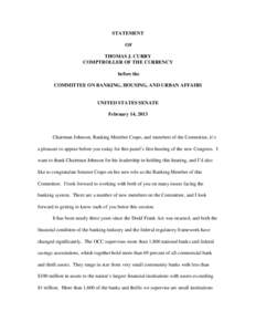 United States federal banking legislation / Finance / Financial services / Banking in the United States / Federal savings association / Office of Thrift Supervision / Dodd–Frank Wall Street Reform and Consumer Protection Act / Office of the Comptroller of the Currency / Savings and loan association / Financial institutions / Economics / Economic history