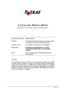 LATVIJAS DATU GRID P R O J E K T A  O T R Ā