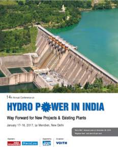 14th Annual Conference on  HYDRO P WER IN INDIA