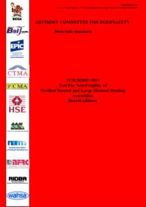 ACR[M]001:2011  Test For Non-Fragility of Profiled Sheeted and Large Element Roofing Assemblies ACR [M]001:2011 Test for Non-Fragility of Profiled Sheeted and Large Element Roofing Assemblies