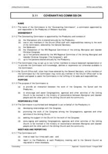 Uniting Church in Australia  WA By-Laws and Rules 3.11