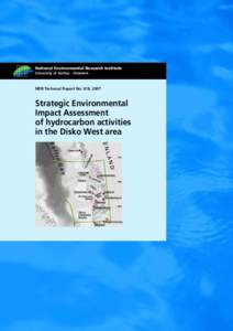 Strategic Environmental Impact Assessment of hydrocarbon activities in the Disko West area