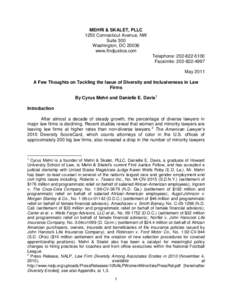 MEHRI & SKALET, PLLC 1250 Connecticut Avenue, NW Suite 300 Washington, DCwww.findjustice.com Telephone: 