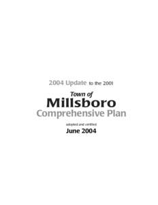 2004 Update to the Millsboro Comprehensive Plan (text only) - June 2004