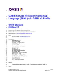 [removed]OASIS Service Provisioning Markup
