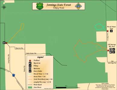 Jennings State Forest  µ Hiking Trails