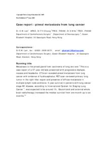 Microsoft Word - Case report unusual presentation of lung cancer.doc