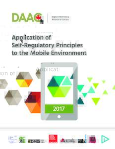 Digital Advertising Alliance of Canada Application of Self-Regulatory Principles to the Mobile Environment
