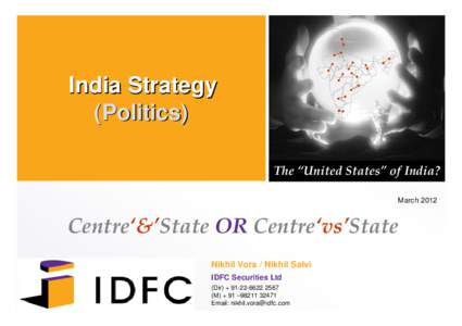Microsoft PowerPoint - The United States of India- Strategy (Politics) - Mar12.ppt