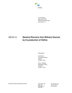 Oil refining / Soil contamination / Unit processes / Benzene / Petrochemical / Naphtha / Catalytic reforming / Toluene / Gasoline / Chemistry / Petroleum products / Chemical engineering