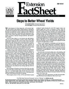 FactSheet Extension AGF[removed]Horticulture and Crop Science, 2001 Fyffe Court, Columbus, OH[removed]