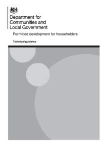 Permitted development for householders Technical guidance Permitted development for householders Technical guidance