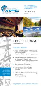 54th DORNBIRN MAN-MADE FIBERS CONGRESS 16.–­­­­­­­Austria