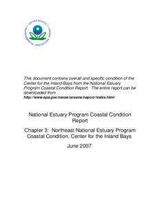 Fisheries / Earth / Estuary / Geodesy / Indian River Bay / Coast / Rehoboth Bay / Little Assawoman Bay / Water quality / Physical geography / Coastal geography / Water