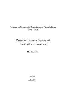 Seminar on Democratic Transition and Consolidation[removed]