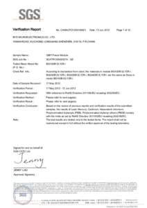 Verification Report.  No. CANAUTO1206109601 Date: 13 Jun 2012 .