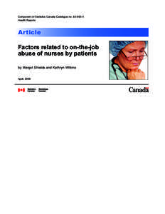 Factors related to on-the-job abuse of nurses by patients
