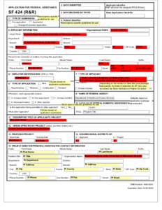 2. DATE SUBMITTED  Applicant Identifier RSP will enter the assigned PALS # here  3. DATE RECEIVED BY STATE