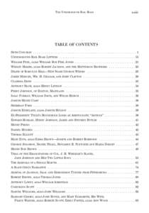 THE UNDERGROUND RAIL ROAD  xxiii TABLE OF CONTENTS SETH CONCKLIN . . . . . . . . . . . . . . . . . . . . . . . . . . . . . . . . . . . . . . . . . . . . . . . . . . . . . . . . . . . . 1