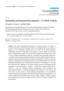 Sustainable development / Environmental social science / Socioeconomics / Sustainability / Genuine progress indicator / Economic development / World Business Council for Sustainable Development / Human development / Gross domestic product / Economics / Environment / Development