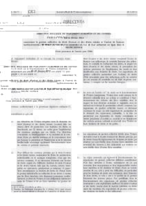 DirectiveUE du Parlement européen et du Conseil du 26 février 2014 concernant la gestion collective du droit d’auteur et des droits voisins et l’octroi de licences multiterritoriales de droits sur des œuv