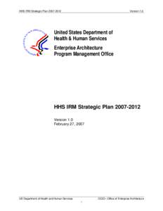 HHS IRM Strategic Plan[removed]