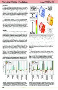 N. Schumaker T. Ernst P. Haggerty J. Baker D. White Terrestrial Wildlife – Populations Introduction Many biological and ecological factors act in concert to create the spatial distributions of wildlife species found wi