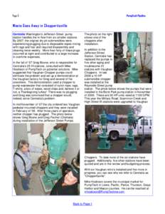 PumpTech Pipeline  Page 6 Waste Goes Away in Chopperitaville Centralia Washington’s Jefferson Street pump