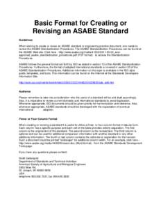 Standardization / Science / Technology / Knowledge / Standards / American Society of Agricultural and Biological Engineers / Berrien County /  Michigan