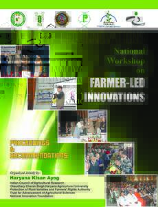 NATIONAL WORKSHOP ON FARMER-LED INNOVATIONS  PROCEEDINGS AND RECOMMENDATIONS Organized Jointly By