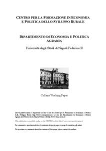 COSTI DI PRODUZIONE DELL’UVA: UN’ANALISI COMPARATIVA BASATA SU DIFFERENTI CONDIZIONI DI COLTIVAZIONE PER LA POSIZIONE DEL SUOL