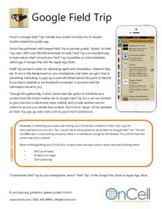 Microsoft Word - OnCell_FieldTrip