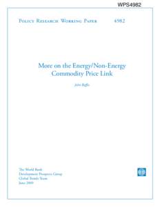 Business / Commodities market / Biofuels / Energy economics / Inflation / World food price crisis / Commodity / Price of petroleum / Price index / Economics / Goods / Commodity price indices