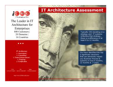 IT Architecture Assessment IT Architecture Assessment | Consulting | Team Enhancement | Training |