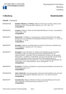 Regierungsbezirk Unterfranken Miltenberg Collenberg