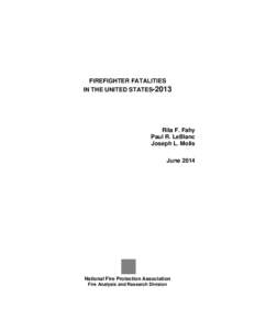 Report on Firefighter Fatalities  2000