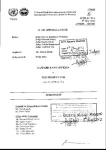 1790/H Tribunal P6nal International pour le Rwanda International Criminal Tribunal for Rwanda ICTR-q2-78-A dh May 2012