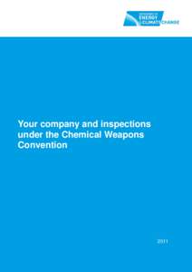 Your company and inspections under the Chemical Weapons Convention 2011