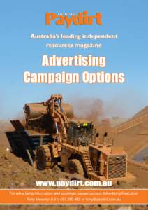 Australia’s leading independent resources magazine Advertising Campaign Options