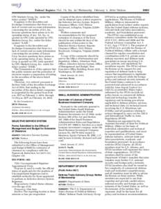 Federal Register / Vol. 79, No[removed]Wednesday, February 5, [removed]Notices OTC Markets Group, Inc. under the ticker symbol ‘‘WWEB.’’ It appears to the Securities and Exchange Commission that there is a lack of cu