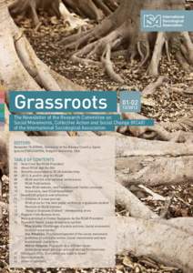 Grassroots  01·The Newsletter of the Research Committee on