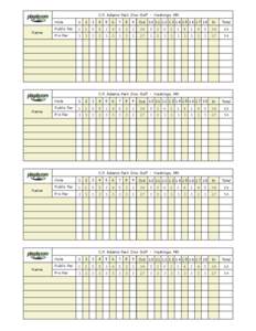 Sports / Firestone Country Club / Forest Park Country Club / Disc golf / Par / Golf