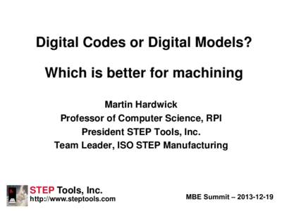 Automation / STEP-NC / Computer-aided design / Tool management / Numerical control / CNC Software/Mastercam / G-code / Machining / ISO 10303 / Technology / Computer-aided engineering / Machine tools