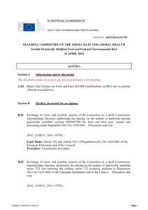 EUROPEAN COMMISSION HEALTH AND CONSUMERS DIRECTORATE-GENERAL SANCO G ARES[removed]STANDING COMMITTEE ON THE FOOD CHAIN AND ANIMAL HEALTH