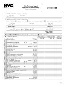 TR1: Technical Report Statement of Responsibility   This form must be typewritten