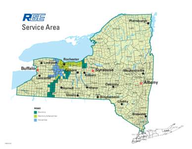 RG&E Service Area Map