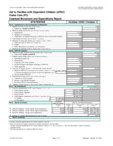 CALIFORNIA DEPARTMENT OF SOCIAL SERVICES DATA SYSTEMS AND SURVEY DESIGN BUREAU STATE OF CALIFORNIA - HEALTH AND HUMAN SERVICES AGENCY  Aid to Families with Dependent Children (AFDC)