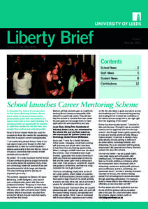 Liberty Brief  Issue 2 February[removed]School of Law Newsletter