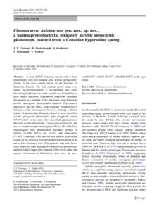 Microbiology / Anoxygenic photosynthesis / Bacteriochlorophyll / Photosynthetic reaction centre / Phototroph / Aerobic anoxygenic phototrophic bacteria / Photosynthesis / Biology / Chemistry